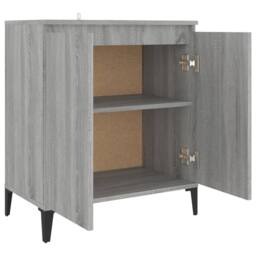 Berkfield Home Sideboard Grey Sonoma 60x35x70 cm Engineered Wood - Size: 60 x 35 x 70 cm - thumbnail 5