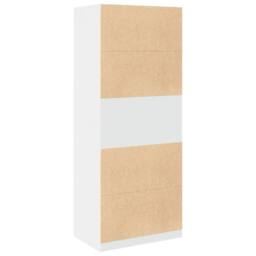 Berkfield Home Wardrobe White 80x50x200 cm Engineered Wood - Size: 80 x 50 x 200 cm - thumbnail 6