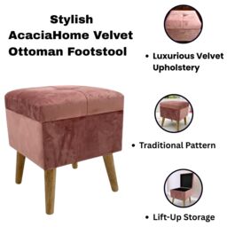 Minster Trunk - Wood - L33 x W33 x H42 cm - Pink - Size: 1 Pack - thumbnail 8
