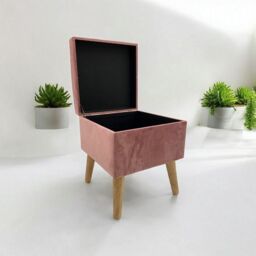 Minster Trunk - Wood - L33 x W33 x H42 cm - Pink - Size: 1 Pack - thumbnail 5