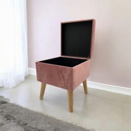 Minster Trunk - Wood - L33 x W33 x H42 cm - Pink - Size: 1 Pack - thumbnail 6