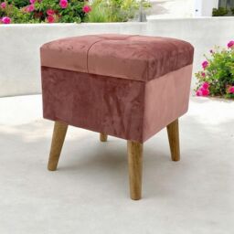 Minster Trunk - Wood - L33 x W33 x H42 cm - Pink - Size: 1 Pack - thumbnail 3
