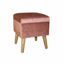 Minster Trunk - Wood - L33 x W33 x H42 cm - Pink - Size: 1 Pack
