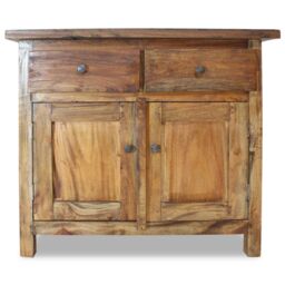 Berkfield Home Sideboard Solid Reclaimed Wood 75x30x65 cm in Brown - Size: 75 x 30 x 65 cm - thumbnail 4