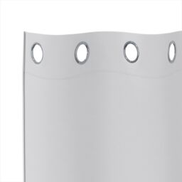 Berkfield Home Curtains with Curtains 2 pcs Pale grey 260 x 140 cm Polyester - thumbnail 4