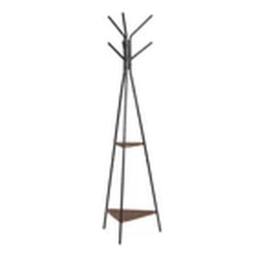EONLION Black Coat Stand Metal 6 Hook Coat Hat Floor Standing Rack - thumbnail 3
