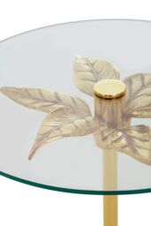 Orsina Compact Small Side Table, Functional Corner Table, Versatile Side Table By The Couch, Sleek Bedside Table in Gold - thumbnail 3