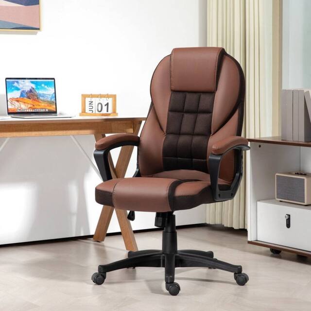 KORVIXA Brown High Back Executive Office Chair - Size: 100 cm - image 1