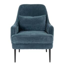 Lemon Pavilion Furniture and Decor Avaris Wingback Occasional Armchair - Metal - L81xW72xH87 cm - Blue - thumbnail 2
