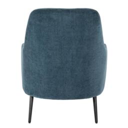 Lemon Pavilion Furniture and Decor Avaris Wingback Occasional Armchair - Metal - L81xW72xH87 cm - Blue - thumbnail 4