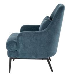 Lemon Pavilion Furniture and Decor Avaris Wingback Occasional Armchair - Metal - L81xW72xH87 cm - Blue - thumbnail 3