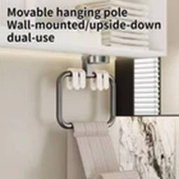 Havendro Square Suction Cup Bathroom Towel Ring Wall Hanging Hand Towel Ring in Grey - thumbnail 2
