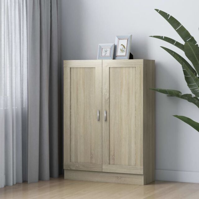 Berkfield Home Book Cabinet Sonoma Oak 82.5x30.5x115 cm Engineered Wood in Brown - image 1