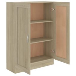 Berkfield Home Book Cabinet Sonoma Oak 82.5x30.5x115 cm Engineered Wood in Brown - thumbnail 5