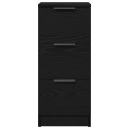 Berkfield Home Sideboards 2 pcs Black Oak 30x30x70 cm Engineered Wood - Size: 30 x 30 x 70 cm - thumbnail 8