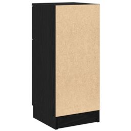 Berkfield Home Sideboards 2 pcs Black Oak 30x30x70 cm Engineered Wood - Size: 30 x 30 x 70 cm - thumbnail 7