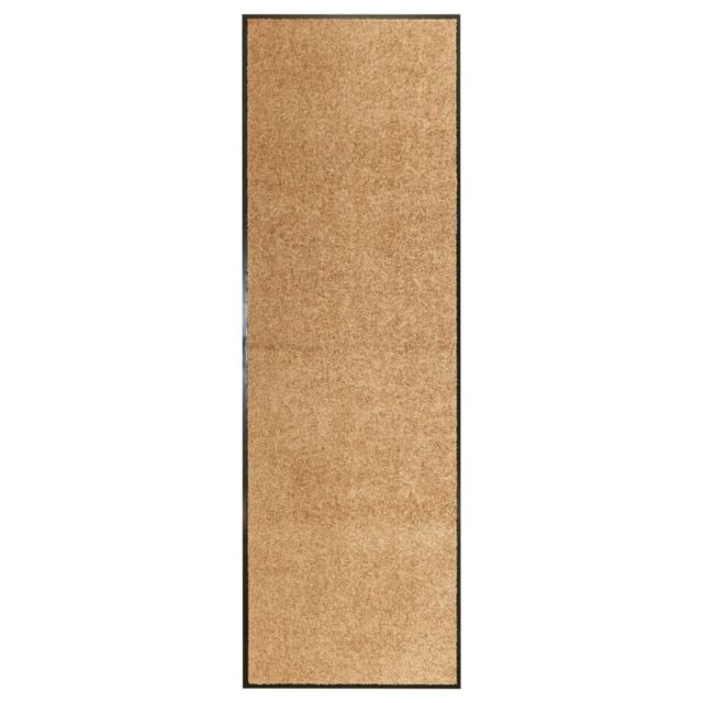 Berkfield Home Doormat Washable Cream 60x180 cm - image 1