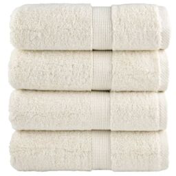 Berkfield Home Premium Soap Towels SOLUND 4 pcs Cream 30x30 cm 600 gsm