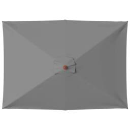 Berkfield Home Outdoor Parasol with Wooden Pole 150x200 cm Anthracite in Dark Grey - thumbnail 4