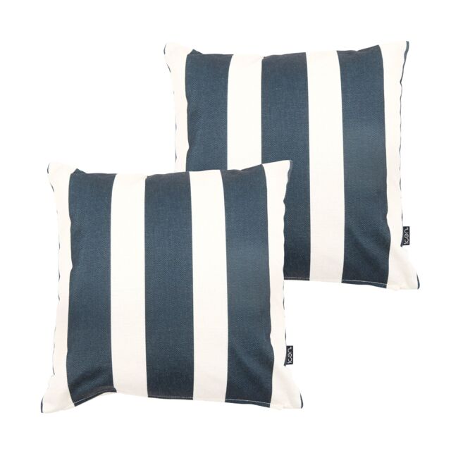 icon Indoor & Outdoor Kyoto Fabric Waterproof Cushion x1 Black x1 Leopard Print - Size: 43 cm x 43 cm - image 1