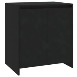 Sideboard Black 70x41x75 cm Engineered Wood - thumbnail 3