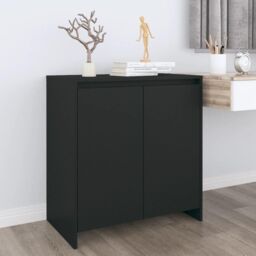 Sideboard Black 70x41x75 cm Engineered Wood - thumbnail 1