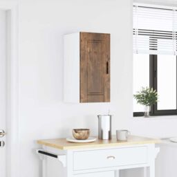 Berkfield Home Kitchen Wall Cabinet¬†Porto Smoked Oak Engineered Wood in Brown - thumbnail 1