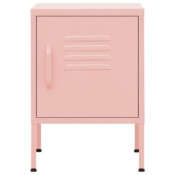 Berkfield Home Nightstand Pink 35x35x51 cm Steel - Size: 35 x 35 x 51 cm - thumbnail 3