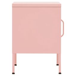 Berkfield Home Nightstand Pink 35x35x51 cm Steel - Size: 35 x 35 x 51 cm - thumbnail 6