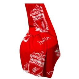 Liverpool FC YNWA Rotary Fleece Blanket in Red - thumbnail 2
