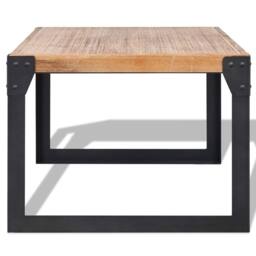 Berkfield Home Decorative Coffee Table Solid Acacia Wood 100x60x45 cm in Brown - Size: 100 x 60 x 45 cm - thumbnail 1