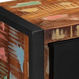 Berkfield Home TV Cabinet 80x30x35 cm Solid Wood Reclaimed in Brown - Size: 80 x 30 x 35 cm - thumbnail 6