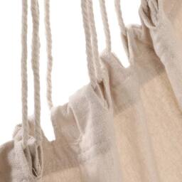 FORGEVIO White Hammock Swing Chair with Tassels, Bohemian Hanging in Off-White - thumbnail 6