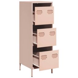 Berkfield Home Highboard Pink 39x35x103.5 cm Steel - thumbnail 4