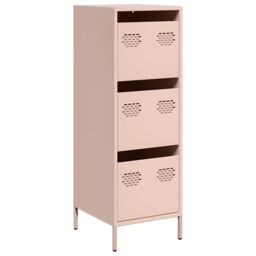Berkfield Home Highboard Pink 39x35x103.5 cm Steel - thumbnail 2
