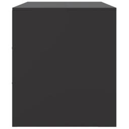 Berkfield Home TV Cabinet Black 99x39x44 cm Steel - Size: 99 x 39 x 44 cm - thumbnail 8