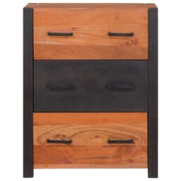 Berkfield Home Buffets & Sideboards Brown 55 x 30 x 75 cm Solid acacia wood - thumbnail 5