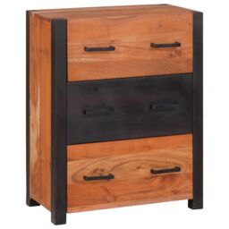 Berkfield Home Buffets & Sideboards Brown 55 x 30 x 75 cm Solid acacia wood - thumbnail 1
