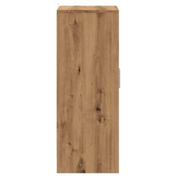 Berkfield Home Shoe Cabinet Artisan Oak 60x35x92 cm Engineered Wood in Brown - Size: 60 x 35 x 92 cm - thumbnail 5