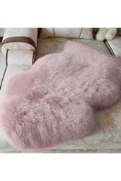 Living and Home 60Cm*90Cm Mordecai Handmade Shag Pink Area Rug - Size: 60 cm x 90 cm - thumbnail 5