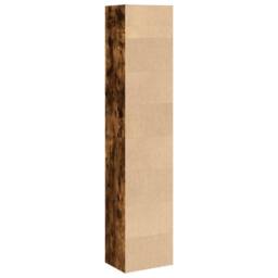 Berkfield Home Decorative Bookcase Smoked Oak 40x30x189 cm Engineered Wood in Brown - Size: 40 x 30 x 189 cm - thumbnail 6
