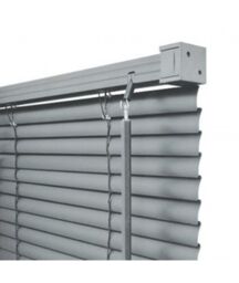 New Edge Blinds 152cm Drop, 25mm Slat PVC Venetian Blind in Grey - Size: 120 cm - thumbnail 3