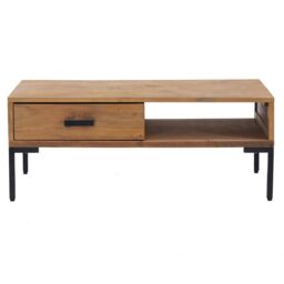 Berkfield Home Coffee Table 90x50x35 cm Solid Pinewood in Brown - Size: 90 x 50 x 35 cm - thumbnail 3
