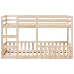 Berkfield Home Bunk Bed 90x200 cm Solid Wood Pine in Brown - thumbnail 5