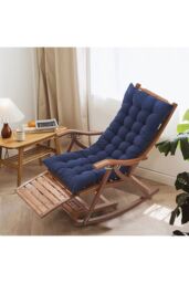 Living and Home 125*48cm Thick Soft Garden Seat Cushion in Blue - thumbnail 6