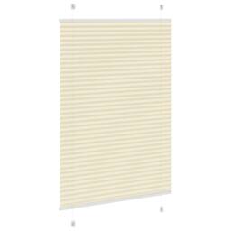 Berkfield Home Pleated Blind Cream 85x100 cm Fabric Width 84.4 cm Polyester - thumbnail 4