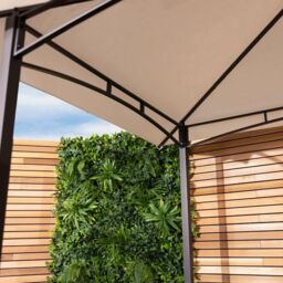 Charles Bentley 8 X 5Ft Steel Grill Gazebo Outdoor Tent Shelter in Beige - thumbnail 5