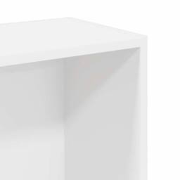 Berkfield Home Bookcase White 80x24x109 cm Engineered Wood - Size: 80 x 24 x 109 cm - thumbnail 8