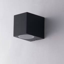 Netlighting QUBO Outdoor Down Light Anthracite IP54 9.3x8x6.7cm in Black - Size: 9.3x8x6.7 cm - thumbnail 2