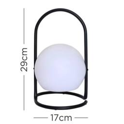 EONLION Table Lamp Modern Globe Colour Changing LED Rechargeable IP44 Light - thumbnail 2